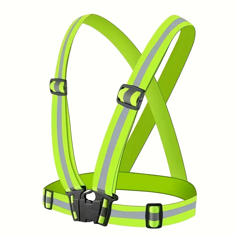 High Visibility Reflective Vest Safety Vest Running Reflective Gear Adjustable Reflective Vest for Walking
