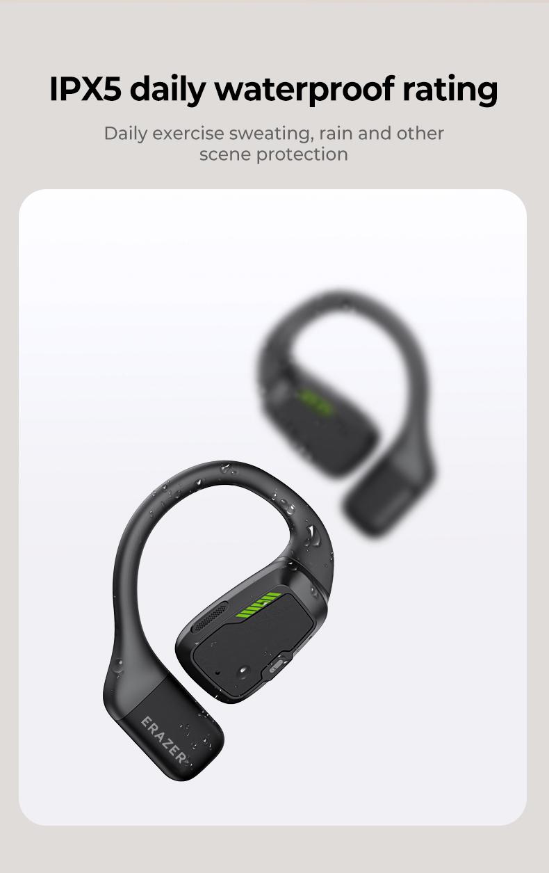ERAZER XP6 Wireless Earbuds OWS Open Bluetooth 6.0 Earphones Support Playing Music Phone Calls Wireless Headphones,High Sound Qulity, IPX5 Waterproof & Sweatproof