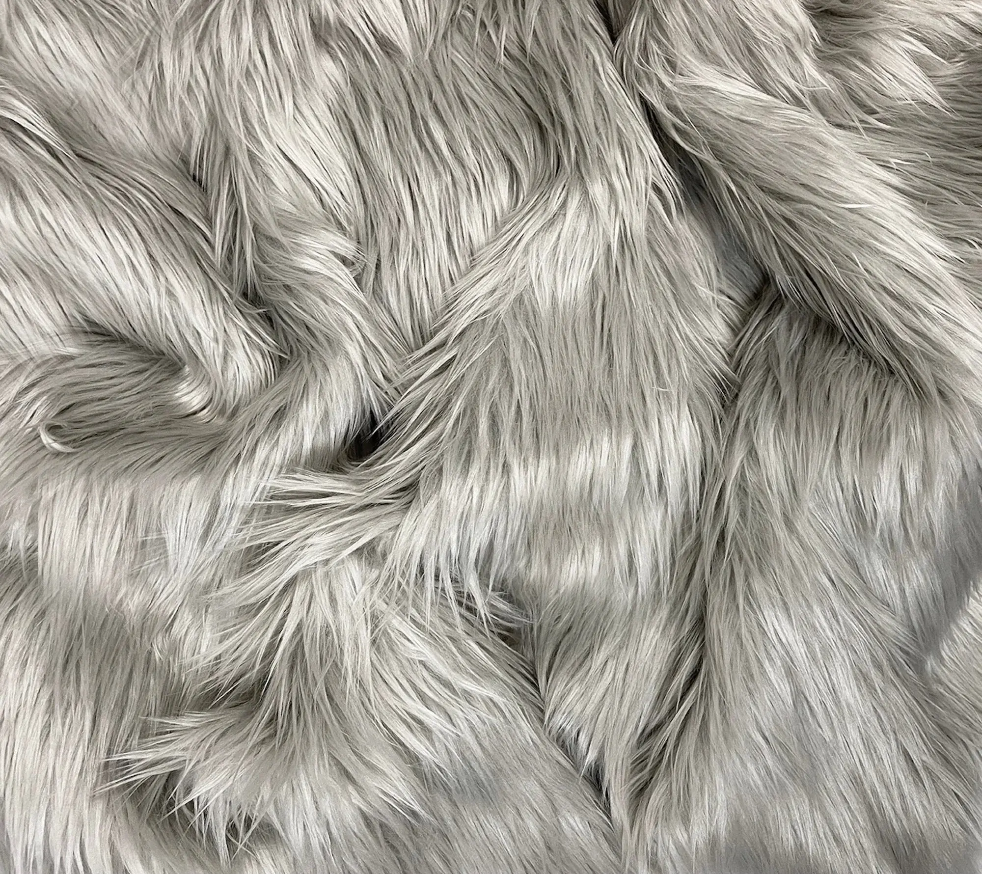 Silver Faux Fur Fabric – Premium Metallic Fake Fur for Every Creative Project