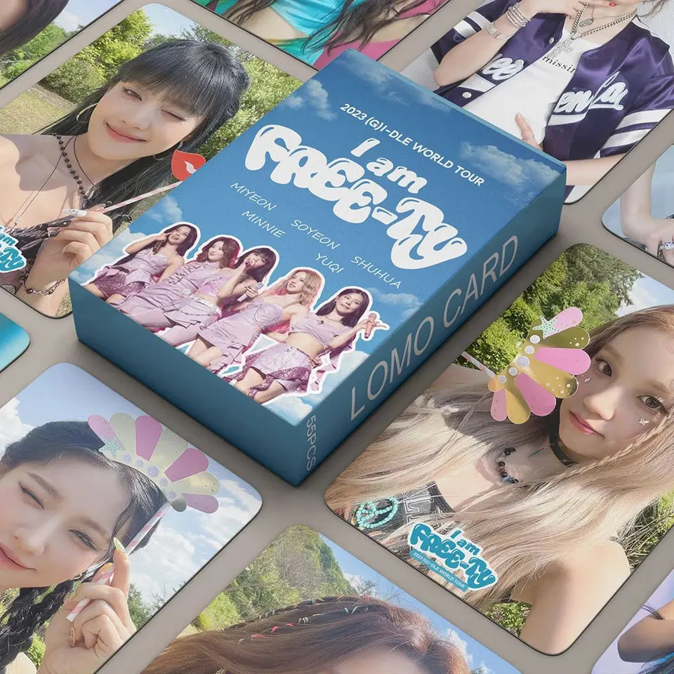 Kpop (G)I-DLE 2023 World Tour Photocards Gidle I Feel New Album Lomo Cards Postcards Fans Gift