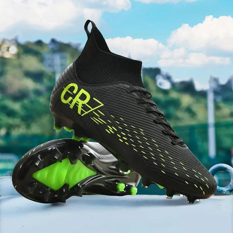 2024New Men'S Soccer Shoes Anti-Slip Boots AG Spikes Professional Competition Training Shoes Outdoor Lawn Football Boots Adult Breathable High-Top Soccer Cleats Couple Lightweight Classic Black Sports Football Shoes.dandy 2024New Men'S Soccer Shoes Anti-Slip Boots AG Spikes Professional Competition Training Shoes Outdoor Lawn Football Boots Adult Breathable High-Top Soccer Cleats Couple Lightweight Classic Black Sports Football Shoes.dandy