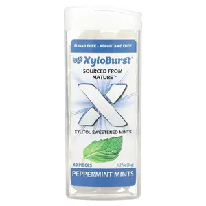 Xyloburst Xylitol Sweetened Mints, Peppermint, 60 Pieces