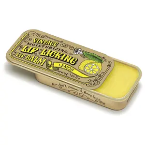Tinte Cosmetics Tinted Vintage Moisturizing Lip Balm - Lemon Licking Scent, Coconut-Shea Wax Infused, Smooth, Silky Lid-Fit, Organic Single Item Skincare Product