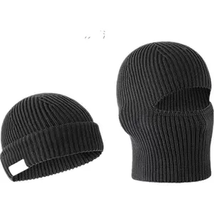 Balaclava Ski Mask Cold Weather Balaclava Mask Warm Face Mask Balaclava and Beanie Hats for Men 2 in 1