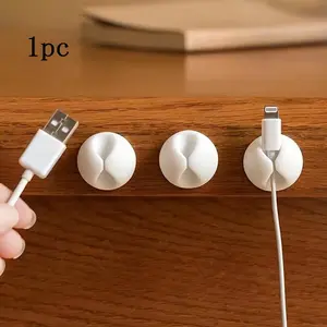 [Easy Install]1pc Fashion Style Plastic Cable Clips | Easy Install | Space-Saving | Home, Office & Car | Fashion Style