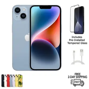 Refurbished Apple iPhone 14 Plus (Unlocked) A2632 Excellent Condition with Tempered Glass Screen Protector & 1 Year Warranty