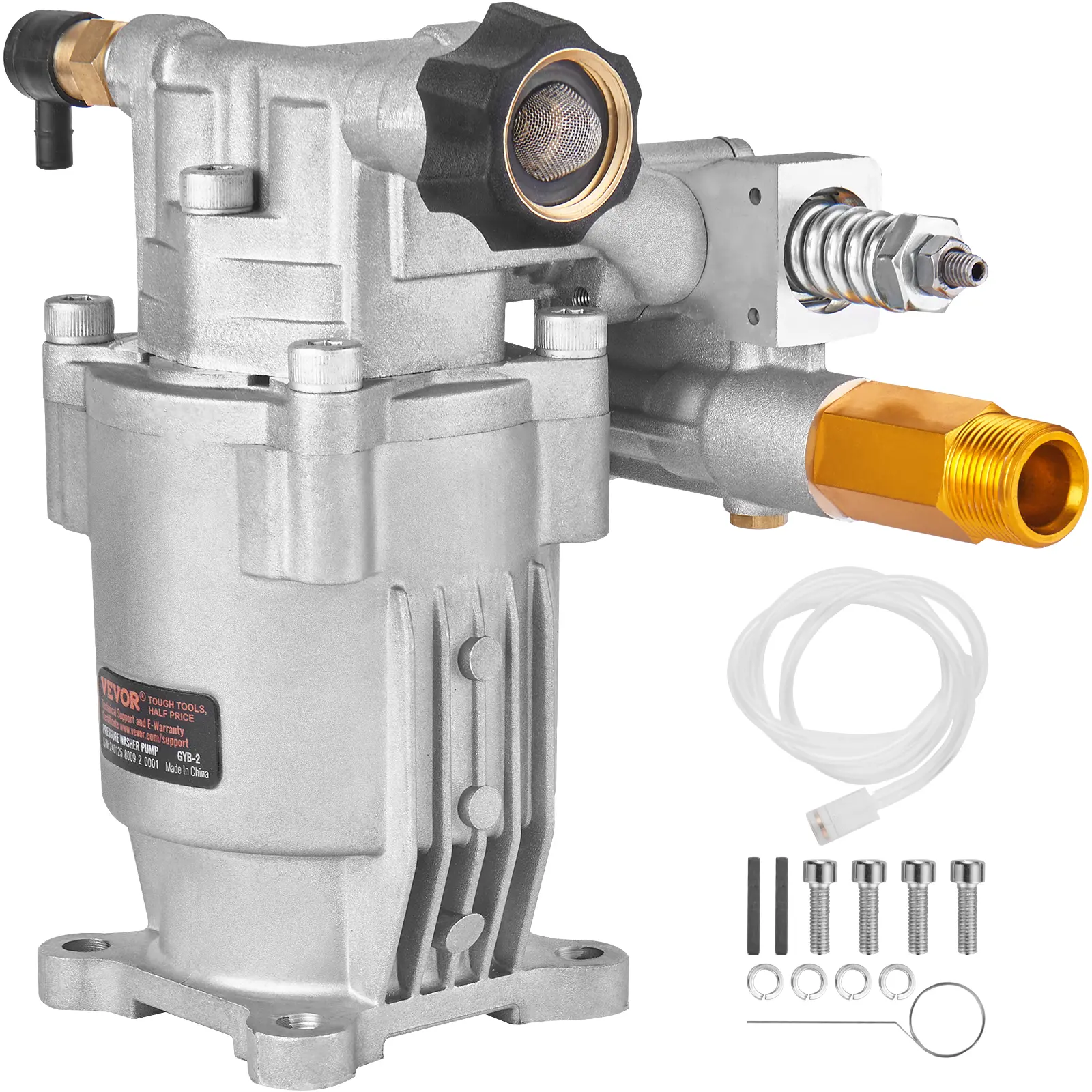 【Summerfinds】VEVOR Pressure Washer Pump 3/4" Shaft Horizontal3400 PSI2.5 GPMReplacement Power Washer Pumps KitParts Washer PumpCompatible with HondaSimpsonRYOBIBriggs & StrattonSubaruCraftsman