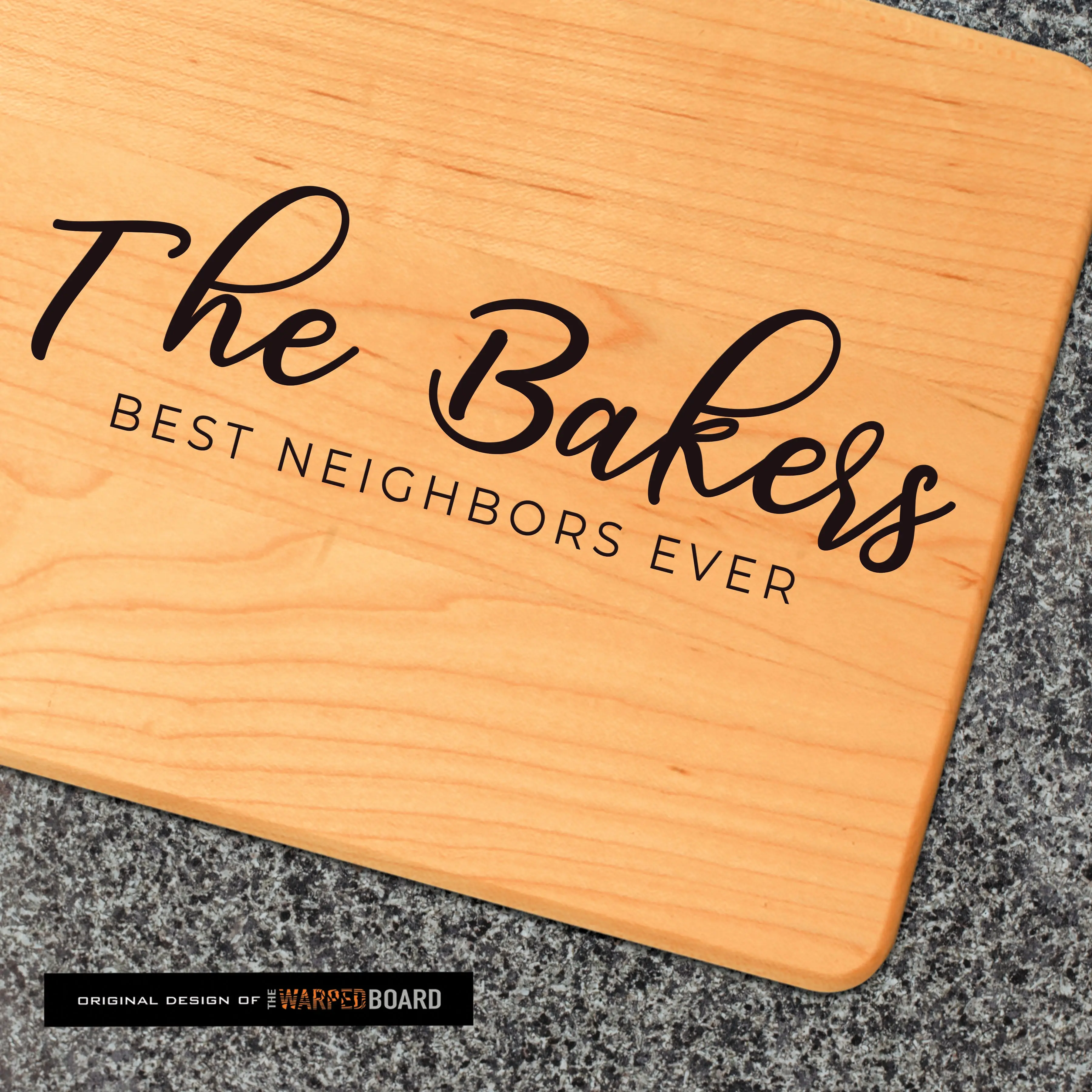 Personalized Best Neighbor Ever Maple Cutting Board