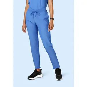 6 Pocket Slim Pants Heather Blue
