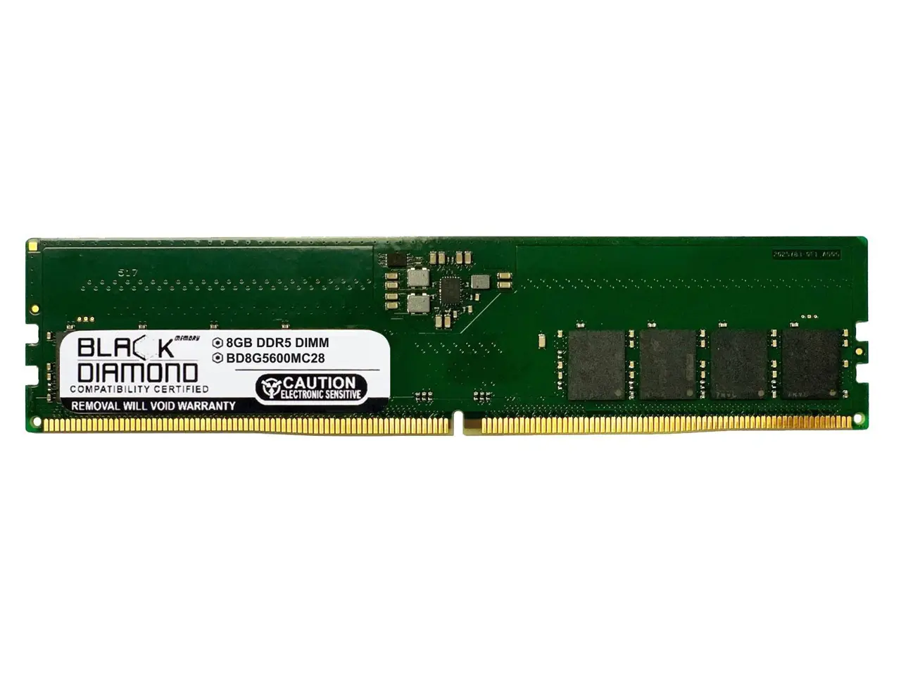 Black Diamond 8GB (1Rx8) DDR5 5600 Memory  BD8G5600MC28