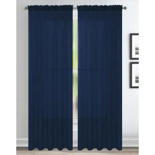Sheer Panel Navy Blue Sheer Panel Navy Blue