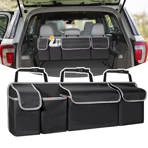 Car Seat Back Storage Bag, 1 Count Large Capacity Multi-pocket Car Seat Back Organizer, Universal Car Interior Accessories for Car Stowing & Tidying
