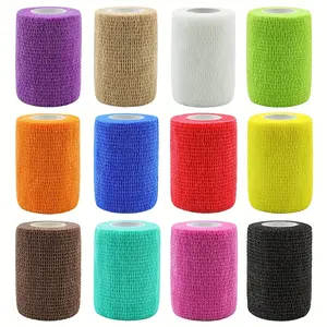 8pcs Elastic Self-Adhesive Sports Wraps – Breathable Multi-Color Bandage Tapes for Ankle, Wrist, Knee & Elbow Support – Durable Non-Woven Athletic Wrap for Football, Basketball & Outdoor Training – Hand Wrap