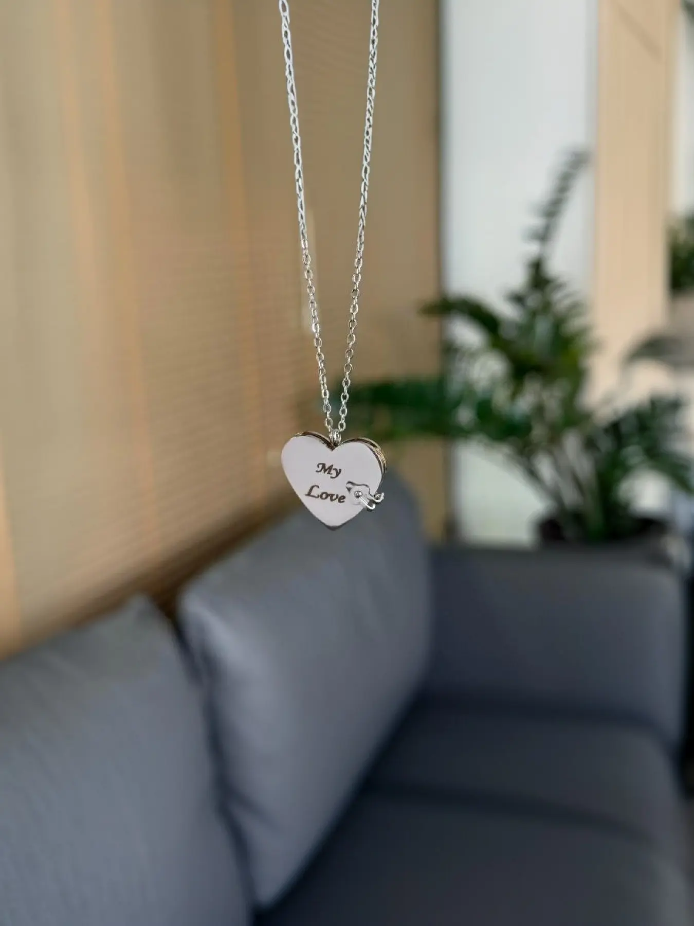 My Love Book Necklace - Heart Pendant with Engraved Text, Perfect Gift for Loved Ones, Exquisite Jewelry Gift, Exquisite Chain Jewelry