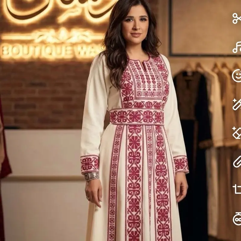Women Palestinian Thobe, Modest Islamic Robe