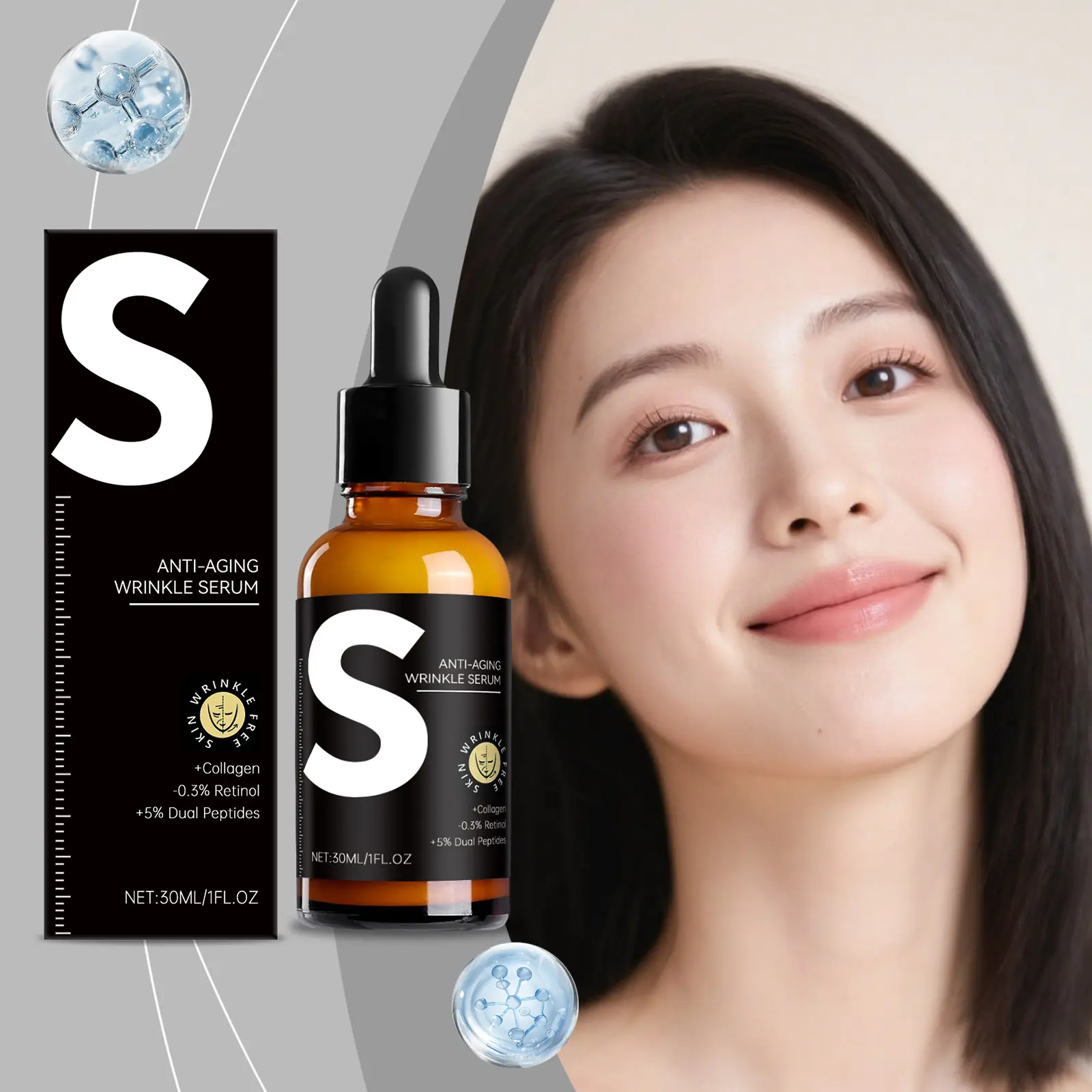 S Wrinkle-Banishing Anti-Aging Serum – Unlock Timeless Skin with Collagen & Retinol Power body dead cell revive eye serum ginseng