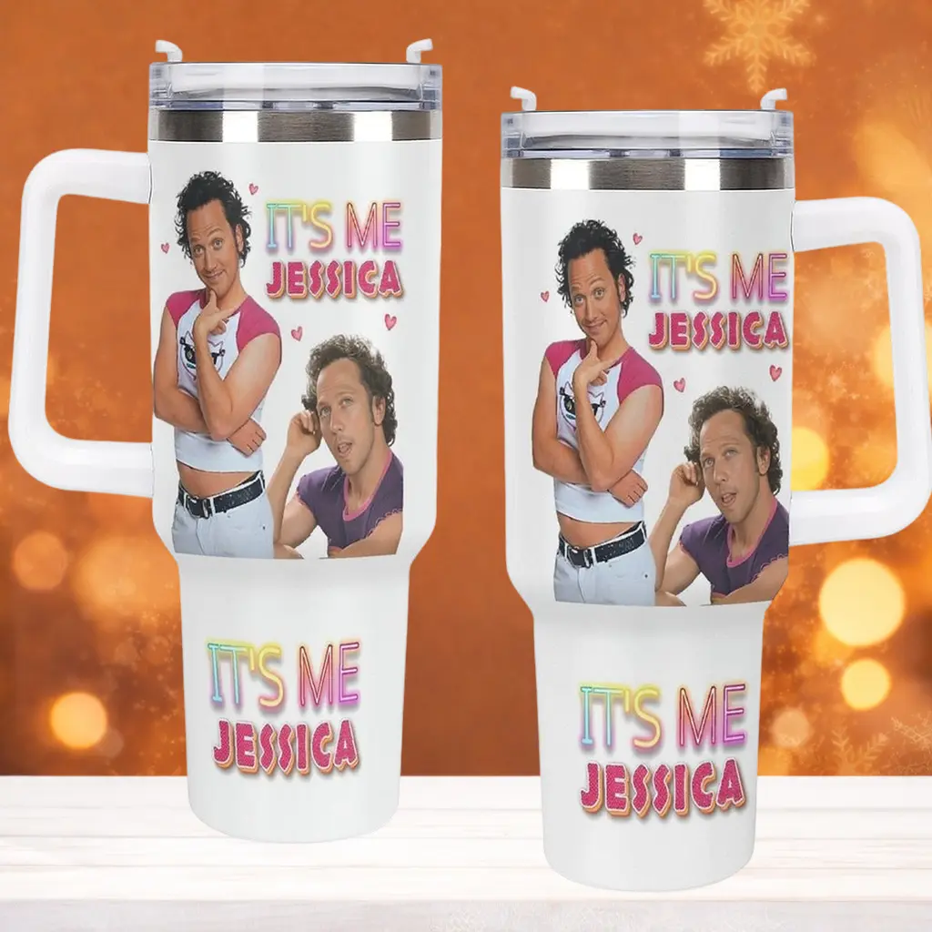 Its Me Jessica Tumbler, Hot Chick 2000s Movie Coffee Cup, Water Bottle,Nostalgic Y2K Pop Culture, The Hot Chick Meme Tumbler, Y2K Movie Meme Gift, Sarcastic Gag Gift For Friends, summervibes