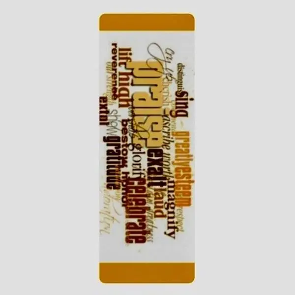 Yoga Meditation Mat for Floor - Praise & Gratitude Design