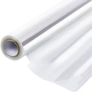 Clear Cellophane Wrap Roll 16" x 100' 3 Mil Thick for Gift Basket, Treats, Goodie Wrapping, Craft, Flower Bouquet - Plastic