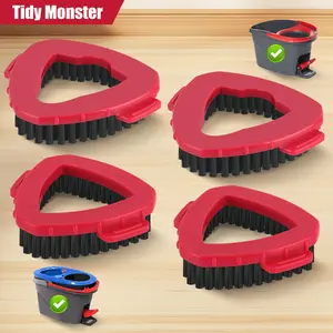 Scrub Brush Head for O-Cedar EasyWring 1-Tank System 2-Tanks RinsClean System Scrubber Spin Mop Refill Scrub Brush for Shower Ocedar Mopping brush