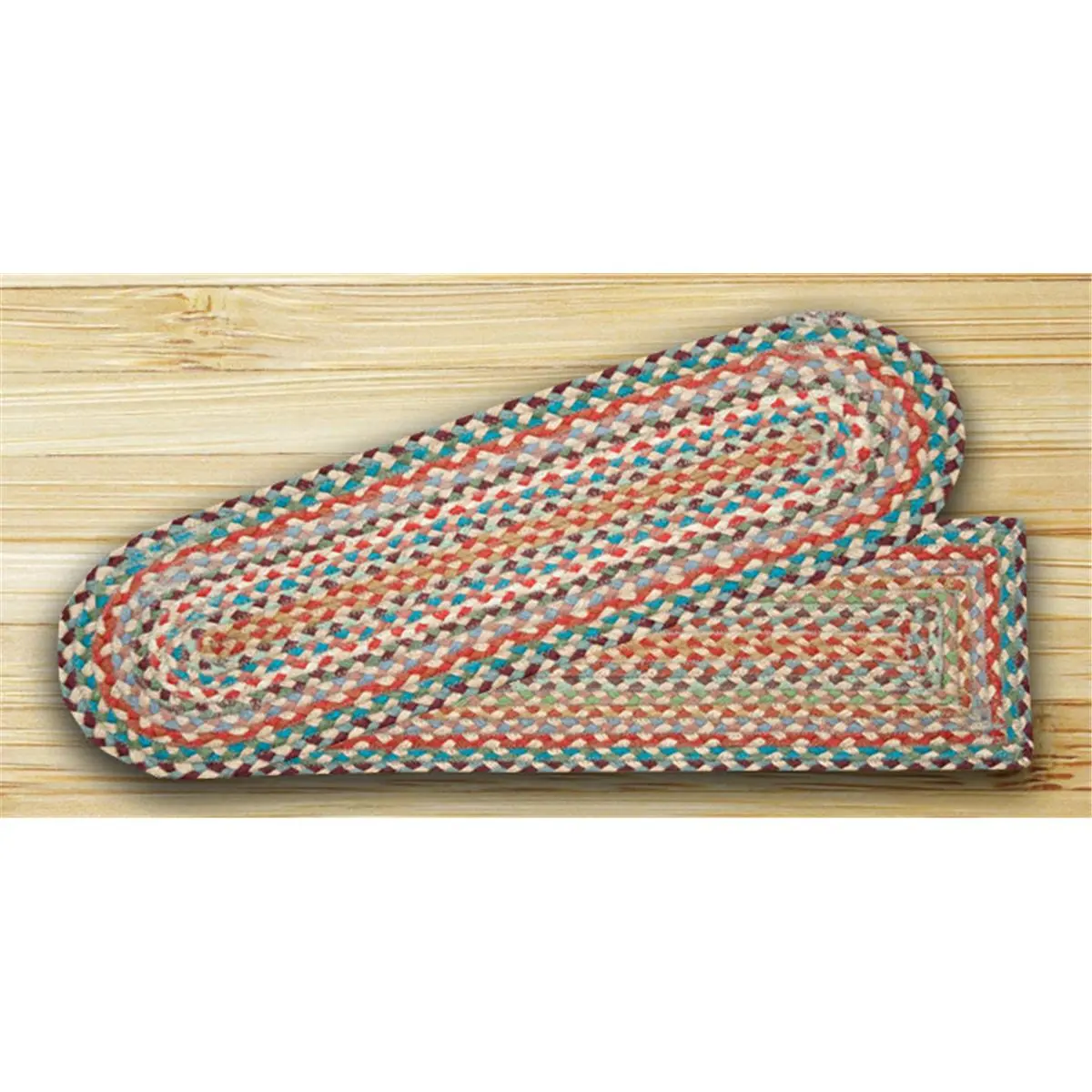 Earth Rugs 39-328 Multi 1 Rectangle Stair Tread, Non-Slip Indoor Stairs Carpet Mat