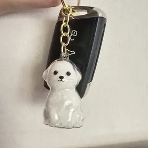 1pc Clear Pet Hair Storage Box Dog Commemorative Capsule Pet Hair Souvenir Bottle with Key Chain A Warm Gift for Pet Owners Used to preserve memories with pets Keychain Pendant