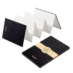 MEEDEN Portable Watercolor Accordion Sketchbook - 300gsm Cotton Acid-Free Hardback Concertina Sketchbook - Cold Press Texture Water Color Book for Wet/Dry Techniques, Travel & Outdoor Sketching