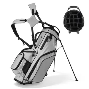 VEVOR Golf Cart Bag, 14 Way Top Divider Organizer, 2-in-1 Golf Club Bag with Full-length Divider, Dual Shoulder Straps, Support Legs, Rain Hood, Storage Pockets, Lightweight Polyester for Men & Women