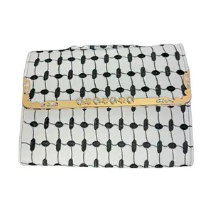 Black and White Kuffiyeh Patterned Bag - High Quality with Strap Belt