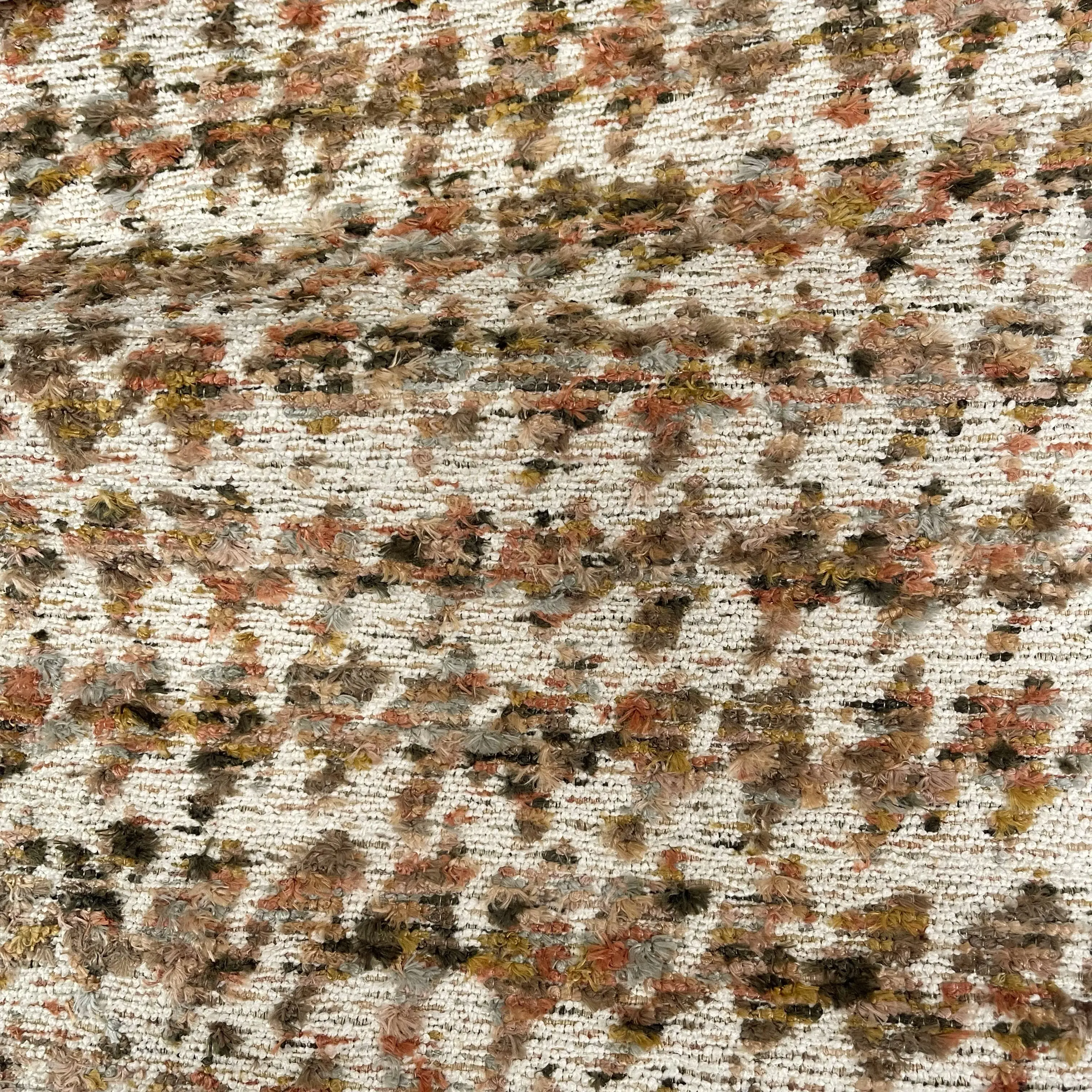 JADEN - CONTEMPORARY PATTERN CUT VELVET UPHOLSTERY FABRIC BY THE YARD
