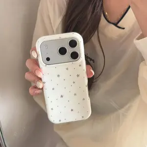 Base Colorful Small Stars Protective Phone Case Cover Casing for iPhone 17 Pro Max, iPhone 16 Pro Max, iPhone 15 Pro Max, iPhone 14 Pro, Creative and Fashionable