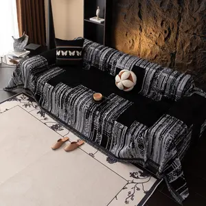 Boho Style Sofa Cover, 1 Count Thickened Soft Sofa Cloth, Modern Sofa Decorative Cover, Dustproof Sofa Slipcover, Couch slipcover, Dustproof Couch Protector, Couch covers for Home Living Room