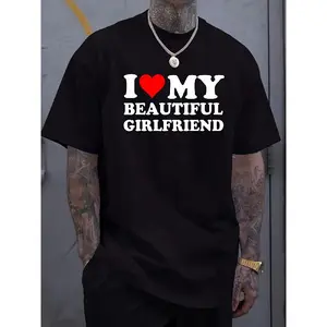 Men'S Graphic Tee Featuring a Casual Short Sleeve Design with Letter Prints, Perfect for Summer And Spring. It'S Breathable, Moisture-Wicking, And Soft, Making It Ideal for Daily Commutes, Relaxing at Home, Plus Size