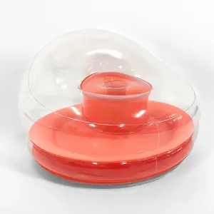 Seek Colorblock Orange Blow Up Chair