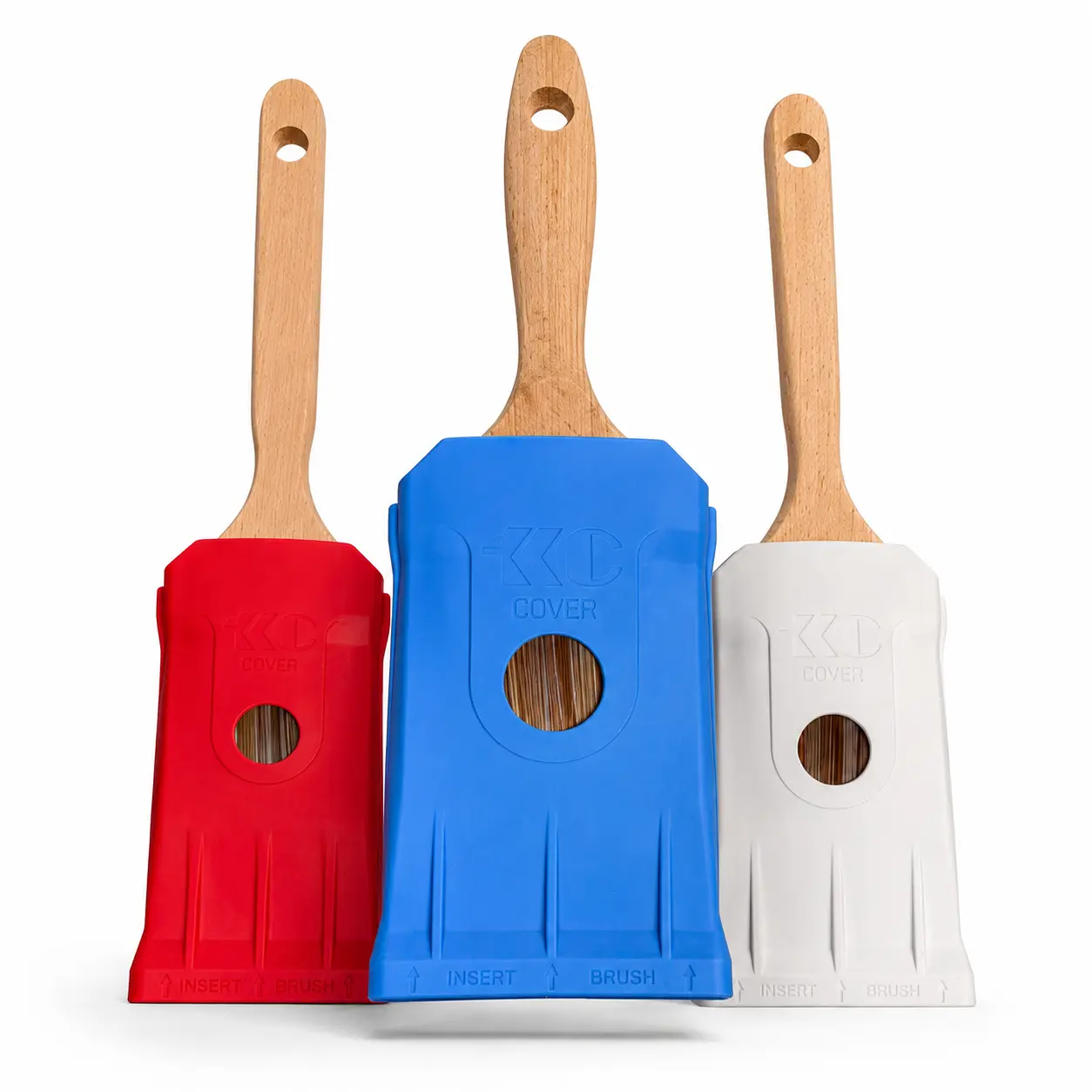 1K Cover 3-Pack Paint Brush Covers (Red, White & Blue)