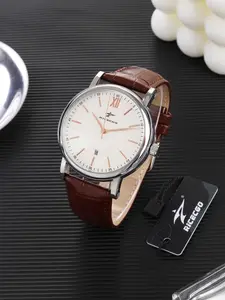 Men's Classic Business Fashion Round Dial Quartz Watch, Pu Leather Strap Analog Watch, Fashion Watch for Party, Daily Clothing Decor, Trendy All-match & Exquisite Watch for Business/Birthday Gift with Box, Stylish Watch