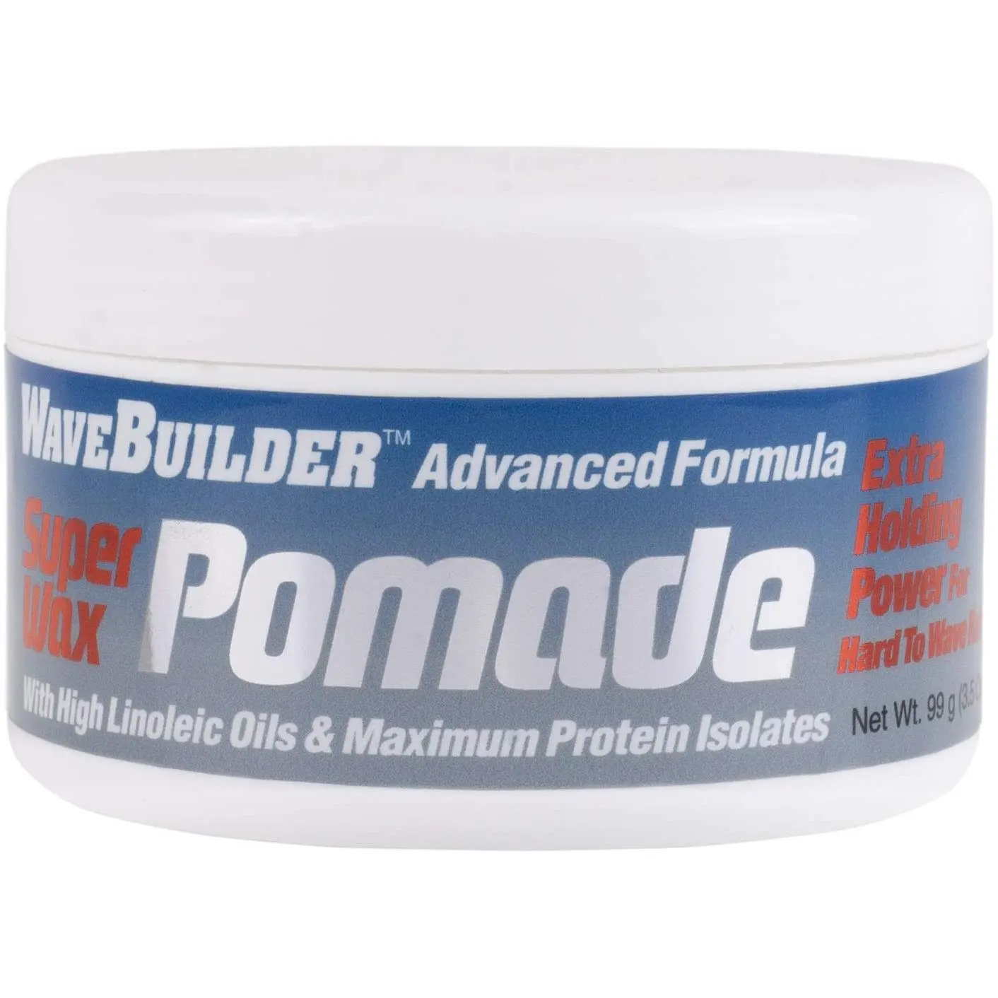 Wavebuilder Super Wax Pomade, Extra Strong Hold & Shine with Protein Blend, Scented Moisturizer for Coarse Wavy Hair, Unisex, 3.5 oz, Fragrance, Haircare, Coarse Hair, Brush, Beauty Products, Pomade Cream, Violet, Moisture, Hydrating, Textured, Fragranced