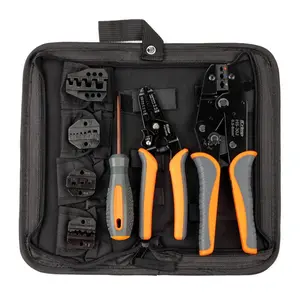 iCrimp Ratchet Wire Crimping Tool Set for 0.5-35mm² Insulated and Non-Insulated Terminals with Wire Stripper and Cutter