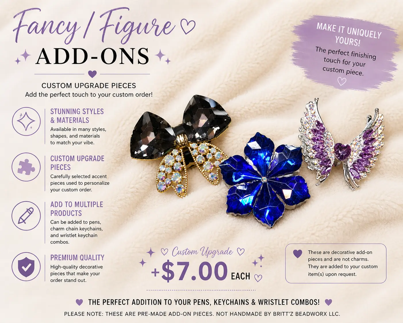 Figure/Fancy Add Ons, LIVE only