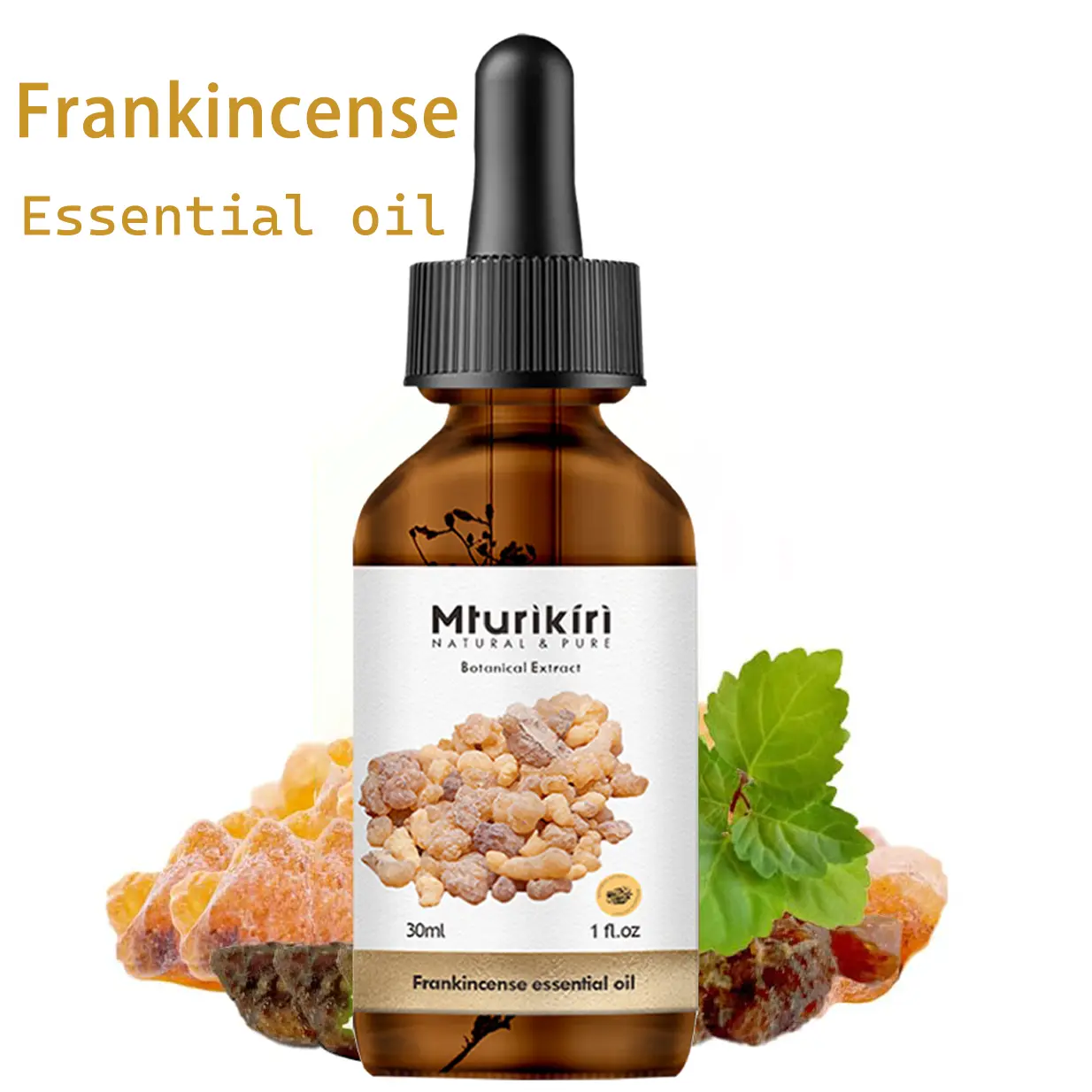 MTURIKIRI Pure Frankincense&MYRRH Essential Oil - 100% Natural, Awesome for Relaxation & Skin Care, 1 oz Solution body oil dry body oil