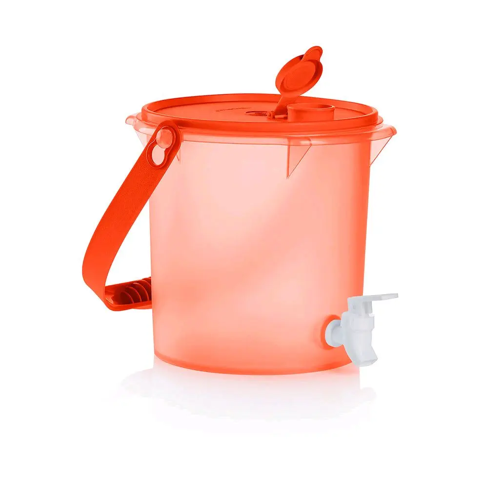 Tupperware Jumbo Canister with Pour Spout for Beverages | Flip-Top Lid | 5 Quarts / 4.8 Liters | Set of 1