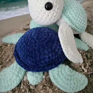 Crocheted  Medium Turtle Handmade