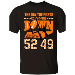 Men's Tennessee "Mailbox Arrival Day" Football Graphic T-Shirt - Black, stylish and casual athletic fit, breathable cotton blend fabric, suitable for game day or everyday wear, summer apparel |   Athletic fit t-shirt |   Comfortable fit, football apparel