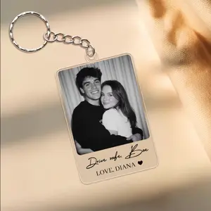 Custom Eye Acrylic Keychain, Personalized Valentines Gifts, Photo Keychains Gift for Him/Her