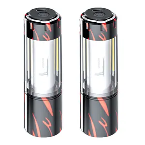 2PC Retractable Camping Flashlight, Ultra-Bright  High-Lumen Spotlight Mode Ideal for Camping, Night Fishing, Power Outages, Backyard Gatherings, and Everyday Home Use USB Rechargeable Lightweight and Durable, SummerVibes