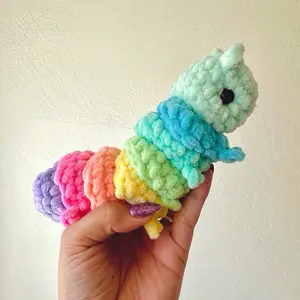 Fidget Crochet Caterpillar Plushie