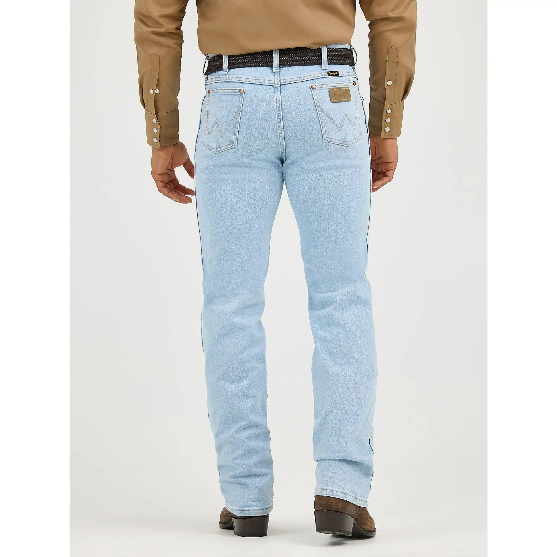 Wrangler Cowboy Cut Bleach Slim Fit Flex Stretch, Spandex, Cotton, Fabric, Menswear