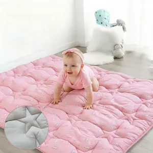 SpringSpirit Thicker Padded Baby Play Mat Playpen Mat - Large Soft Non-slip Kids Christmas Gifts Floor Crawling Tummy Time Foldable Portable Lightweight Indoor Outdoor Activity Mat, Pink Unicorn, Outdoorfun #TiktokshopStockUp