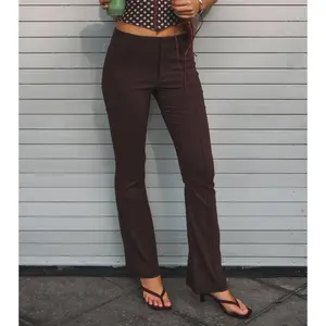 Sleek Polish High-Rise Flare Trouser Pants