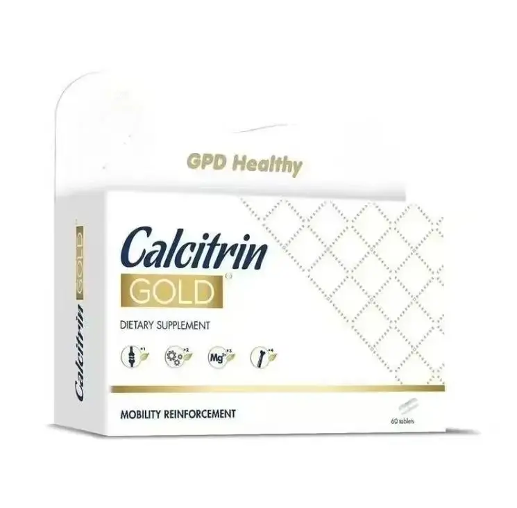 Calcitrin Gold: 5-in-1 Mobility Formula for Strong Bones, Flexible Joints, Enhanced Mobility & 60 Vegan Capsules - Dietary Supplement Vitamins Magnesium Healthcare Fitness Calcium Edible health